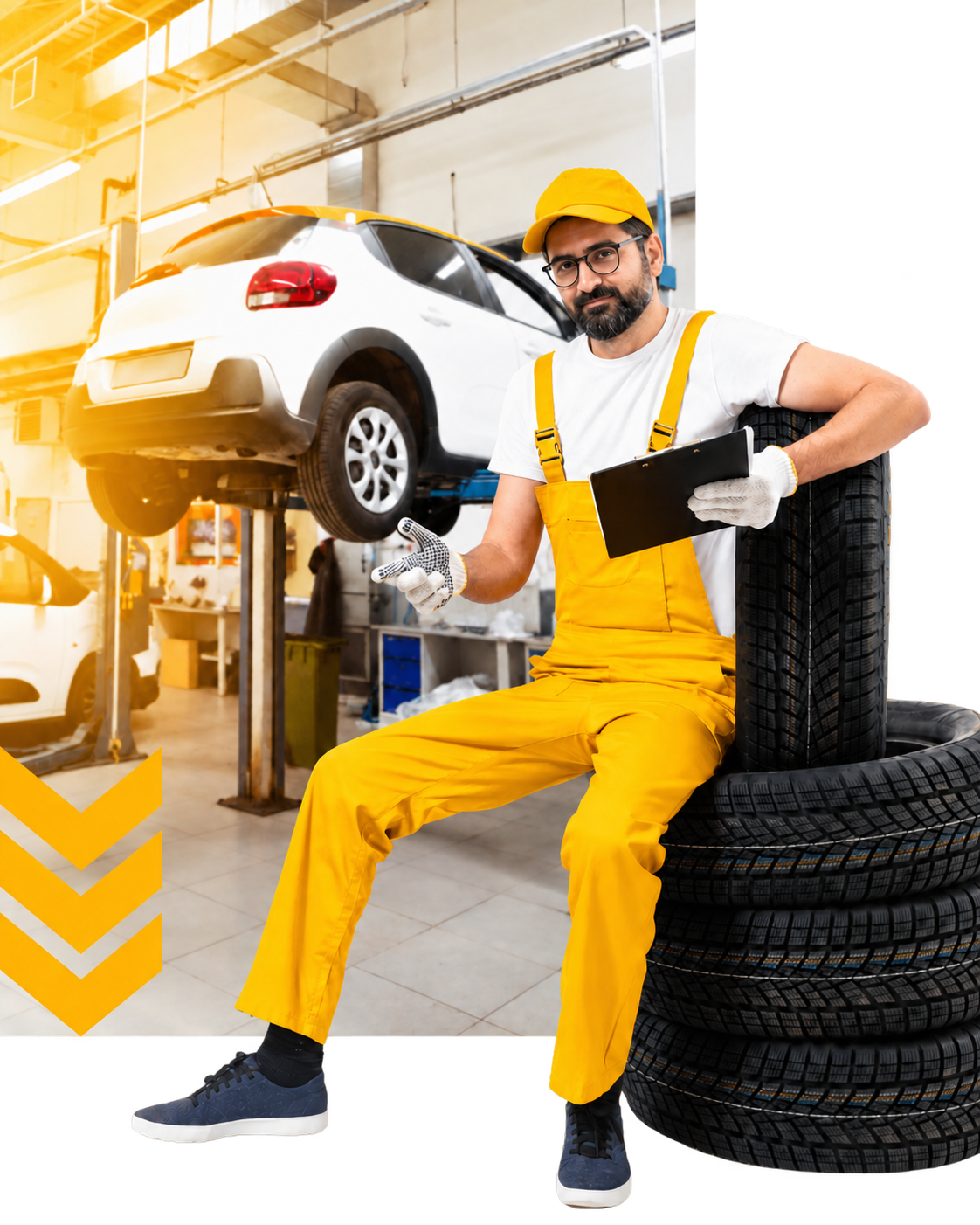 Exppress Car Wash technician performing precision paint care